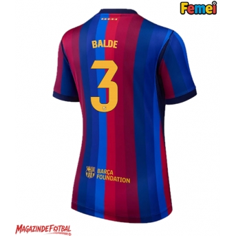 Barcelona Alejandro Balde #3 Tricou Fotbal Replică 2026-27 Femei Acasa